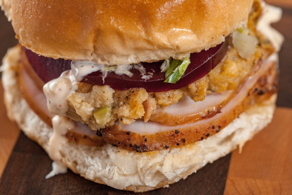 Moe's Original Bar B Que Mobile Alabama Thanksgiving Thursday Sandwich